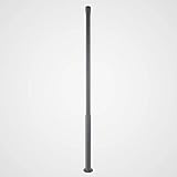 LED Farola exterior 'Dovino' (Moderno) en Negro hecho de Aluminio (1 llama,) de Lucande | candelabro, lámpara para exterior