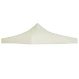 Leepesx Techo de Carpa para Celebraciones, Toldo Pergola Recambio, Cubierta De Reemplazo De Dosel, Dosel De Repuesto, Reemplazo Cubierta, 3x3 m Crema