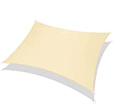 RATEL Toldo Vela 2 x 3 m, RectГЎngulo Toldos Exterior con 95% de ProtecciГіn UV, Transpirable y Impermeable, Vela Sombra para JardГ­n, Patio, Pergola Decking (Arena)