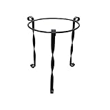 EUROXANTY Soporte para macetas en Hierro Forjado | Macetero de Hierro Forjado | Planta de Hierro | Estructura de Hierro | Soporte para macetas de Plantas 21,50 cm