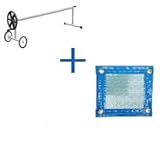 PACK MANTA TÃRMICA (COBERTOR TÃRMICO-CUBIERTA ISOTÃRMICA-TOLDO PARA PISCINA) DE 500 MICRAS SOLAR ENERGY CON REFUERZO EN TODO EL CONTORNO (8x3m) + ENROLLADOR TELESCÃPICO DE 81mm.