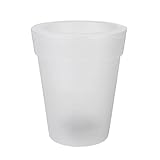 GANAZONO Macetero con luz Led Solar Flor Transparente Macetero Iluminado Maceta con LED Luz LÃ¡mpara Decorativo para Escritorio JardÃ­n Yarda