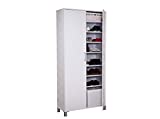 TOPKIT | Armario Multiusos DUERO 7177 | Medidas 191 x 84,5 x 33,5 | Mueble Zapatero | Blanco