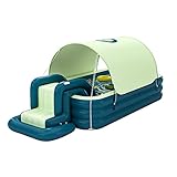 beeyuk Piscina Inflable de Verano Piscina de salón Familiar Que Absorbe los Golpes con diseño de toldo sin retención de Agua para la Fiesta de Agua de Verano Modern