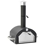 vidaXL Horno de Pizza para Exterior con Piedra para Pizza Ahumador Barbacoa Accesorio Jardín Patio Panes Pasteles Tartas Robusto Duradero