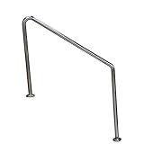 AWJ Pasamanos de Piscina, barandillas de Piscina de Acero Inoxidable, Varillas de Soporte de Base Estable, manijas de pasamanos para Piscinas de Suelo, baños de Aguas Termales, Parques acuáticos