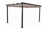 Plicosa M279707 - Pergola Aluminio toldo corredero 3x4 m Crudo
