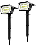 LOTMOS 48 LED Luces Solares para Exterior Jardin 2-in-1 Focos Solares Exterior Impermeable IP67 LÃ¡mparas Solares para JardÃ­n, Patio, Calzada, Piscina y Camping - Blanco FrÃ­o (2 Piezas)