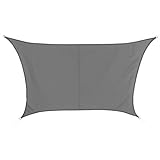 BB Sport Toldo Vela 3m / 4m x 3m Graníto Trapecio 100% poliéster [PES] Vela Sombra Protección UV 30+ Balcon Jardin Terazza