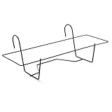 CABLEPELADO Soporte Metal para Jardinera de Balcon Negro (60 cm)