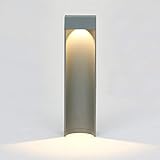 Topmo-plus Poste LÃ¡mpara de jardin IluminaciÃ³n de Terraza Poste / 10W LED bridgelux COB 1100LM / Poste de Camino al aire libre en Moda IP65 paisaje/Caminos/Patio 3000K 40CM antracita