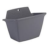 Iris Ohyama, Maceta, jardinera de pared con sistema de drenaje/reserva de agua, para la jardinería - Wall Planter250 - Gris