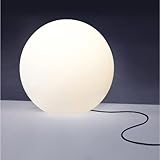 Adviti LUNA Bola Luz Jardin Exterior 1xE27 IP44 Blanca No incluye bombilla (Ø 300)