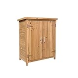 Gardiun KNH1098 - Armario de Madera Exterior ABBY 75x40 x90 cm