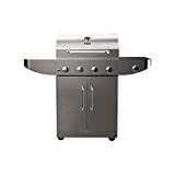 Teka Gourmet 4100G - Barbacoa de Gas, Barbacoa Exterior 5 Quemadores, Barbacoa Portátil con Ruedas, Color Acero Inoxidable