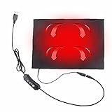 Niktule Alfombrilla calefactora eléctrica para perros y gatos, cable USB ajustable, alfombrilla para cama cálida, grande, calentada para mascotas, mantas y caseta para mascotas de gran tamaño