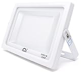 PACK DE 2 Focos led exterior con 11000 Lúmenes - Focos led SPACE 100w 6500k OSRAM Proyector Led para Exterior Iluminación fachadas, patios, IP65 Blanco