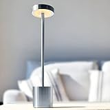 ZENDEU Lámpara de mesa LED inalámbrica con 3 modos de iluminación, regulable, recargable USB, para uso interior y exterior, restaurantes, terrazas, jardines