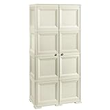 Tontarelli Angora Armario Omnimodus estantes y 4 Compartimentos Abiertos Modelo, Resina, 8 módulos