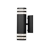 Konst Smide Modena Up & Down - Lámpara de Pared, Aplique Vertical, Color Negro