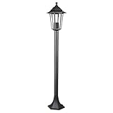 Monzana Farol de jardín Mytra color Antracita 60W 1000x170mm Lámpara rústica para exteriores patio entrada terraza