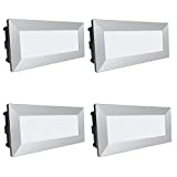 SSC-LUXon Piko-L - Foco led de pared (4 unidades, 230 V, IP65, protecciÃ³n contra el agua, para interior y exterior, 3,5 W, luz blanca neutra, 230 V)