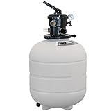Suinga Filtro de Arena Millennium, depuradora Piscina, válvula selectora Superior incluida. (Ø 380 mm - Salidas 1½