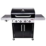 Char-Broil Performance Serie™ 440B: barbacoa de gas de cuatro quemadores con tecnología TRU-Infrared™, acabado en negro, sin placa de hierro fundido