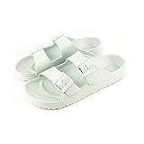 Sandalias Mujer,Sandalias Antideslizantes para piscina,ducha,playa. (Azul, numeric_40)