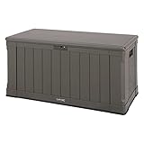 LIFETIME 60089 - Baúl para jardín ultrarresistente LIFETIME UV100 marrón, 440 Litros