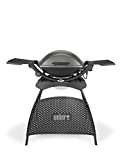 Weber Q2400 Barbacoa Eléctrica, 55 x 39 cm, con soporte, Dark Grey 55020053