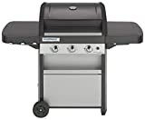 CAMPINGAZ 3 Series Classic Grill Barbacoa de Gas de 3 quemadores, 9,6 kW de Potencia, Sistema InstaClean EasyClean, Parrilla y Placa de Acero, 2 mesas Laterales, L