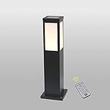 Luz de pedestal solar Lámpara de poste impermeable Jardín Paisaje Césped Linterna, Modo de 4 colores Luces de camino exterior, Patio Porche Puerta Accesorio de alumbrado público Lámparas de poste de p