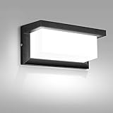Apliques Pared LED Exterior, MICUTU 18W IP65 Impermeable Apliques Exterior, Lampara Exterior Pared Modernos, para Decoracion Pared Exterior, Balcón, Jardín, Porche, Camino, Patio (Blanco Frío)