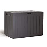 Prosperplast Baul de Jardin 190 litros Boardebox de plastico en Color Ocre Oscuro 78 x 43,3 x 55 cm