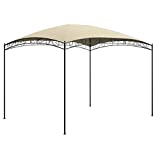 vidaXL Cenador Pérgola Jardín Patio Toldo Tienda Carpa de Celebraciones Fiesta Marquesina Porche Desmontable Bodas Crema 3x4x2,65 m 180 g/m²
