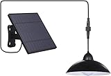Luz Colgante Solar Exterior, 12 LEDs Lámpara Colgante Solares Retro,Brillo Ajustable,con Control Remoto IR,IP65 Impermeable,Luces Solares Colgantes Exteriores para Jardín, Patio, Balcón