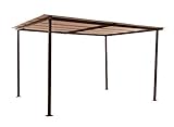 CHILLVERT KCH270 - Pérgola de Exterior Verona Acero con Toldo Fijo 400x300x226 cm