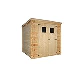 Gardiun- Caseta de Madera Sergei - 4,16 m² 204x204x189/200 cm Madera Machihembrada