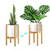 KETIEE Soporte para Plantas, Soporte de Plantas Expandible Retro Soporte para Macetas Estantería de Flores de Madera para Interior y Exterior (Maceta y Planta excluidas)