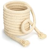 com-four® Mecha para lámparas de Aceite de Repuesto - para antorchas de jardín, antorchas de bambú - 250 cm x Ø 8 mm (250cm x 8mm)