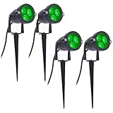 Bottam 4 Piezas LED Luces de JardíN 3W 220V Exterior con Pico IP65 Impermeable JardíN Paisaje LáMpara Decorativa Verde
