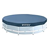 Intex Cubierta para piscina redonda, cubierta para piscina, diámetro 457 cm, para piscina con estructura de metal y prisma