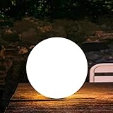 Uonlytech luz de bola led lámpara de césped led impermeable con control remoto luz de piscina led para fiesta en el jardín (1 piezas 12 cm)