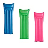 BESTWAY 44007 - Colchoneta Hinchable Colores Mate 183x69 cm, Multicolor