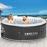 CosySpa Piscina Hinchable [Modelo 2022] - Bañera Climatizada | Burbujas y Hidromasaje | 4 – 6 plazas (Solo de 4 Plaza)