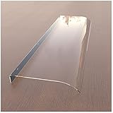 Marquesina Transparente para Puertas, Tejadillo Exterior de protección, Grosor 3.5mm Extra Resistente. Protección Solar y Ventanas Toldo protección UV (Size : 40x80cm)