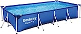 Bestway 56424 - Piscina Desmontable Tubular Infantil Family Splash Frame Pool 400x211x81 cm Depuradora de cartucho de 1.249 litros/hora
