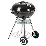 TecTake Barbacoa Barbecue Grill con Carbón Vegetal Parrilla Fumador - Varios Modelos - (Barbacoa con Tapa y Ruedas Kettle | no. 401665)