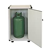 Armario de PVC 90/1 portabombonas de color gris claro